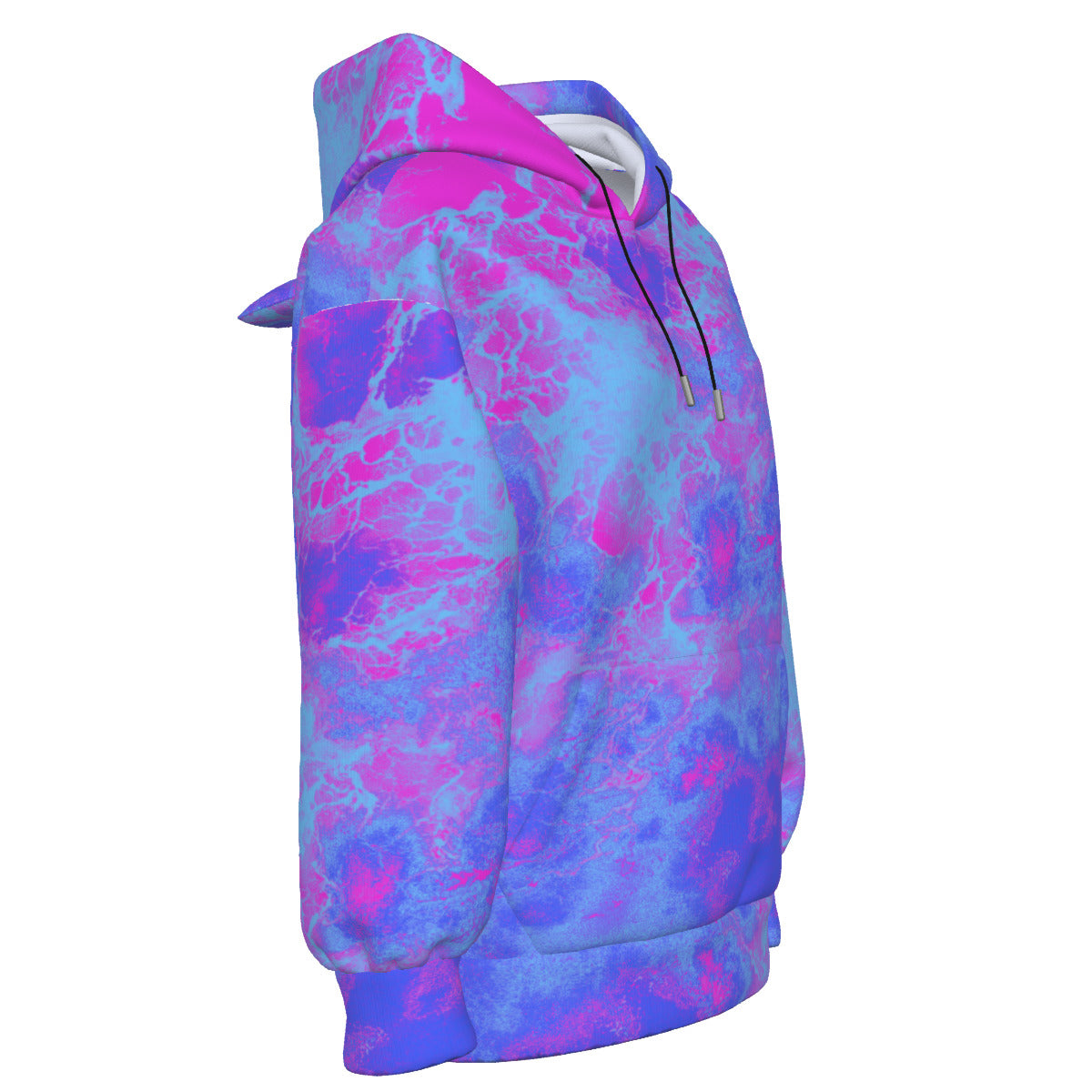 COSMIC SEAFOAM KAWAII HOODIE (DEEP BLUE) - INFREQUENT FREQUENCY-Infrequent frequency