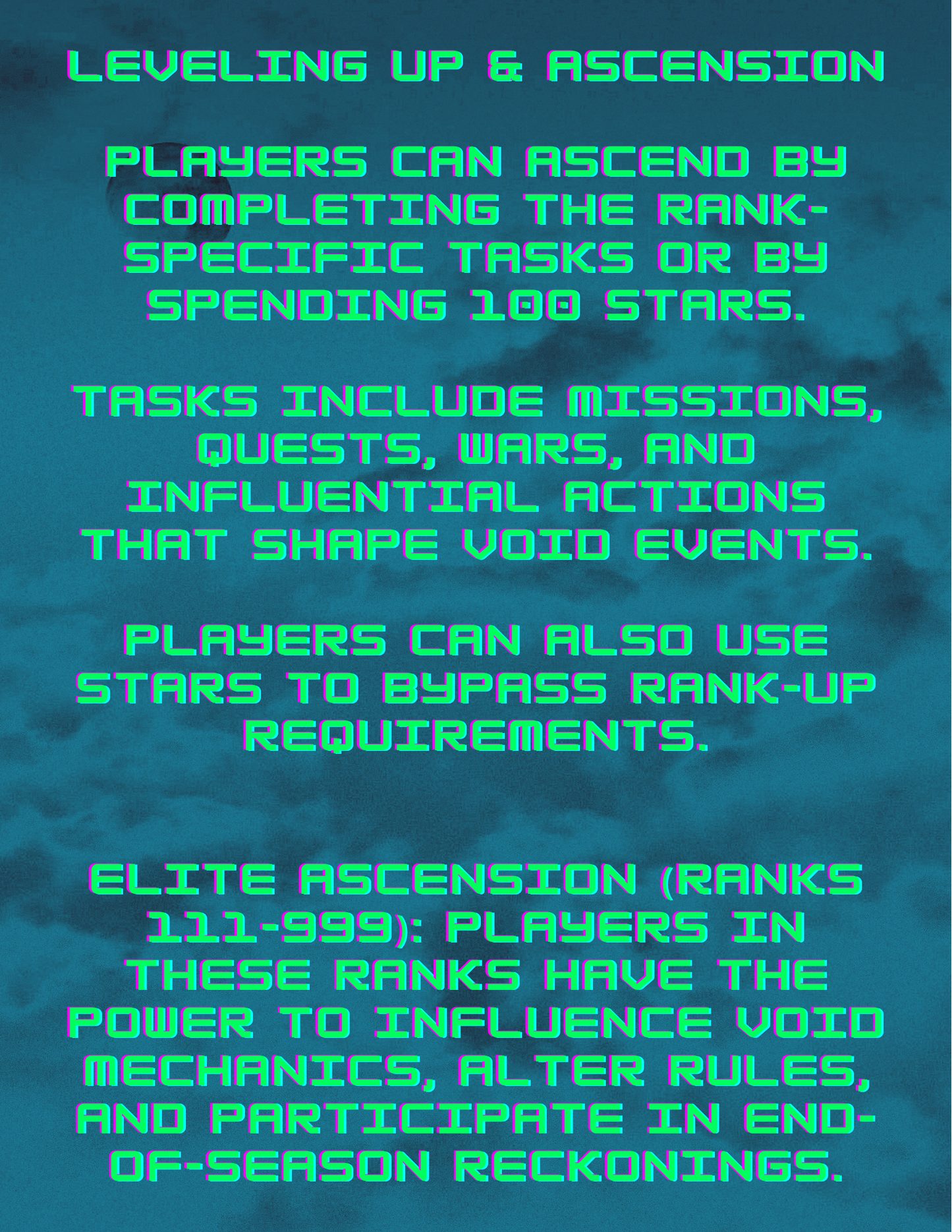 VOID RULES - INFREQUENT FREQUENCY-Infrequent frequency