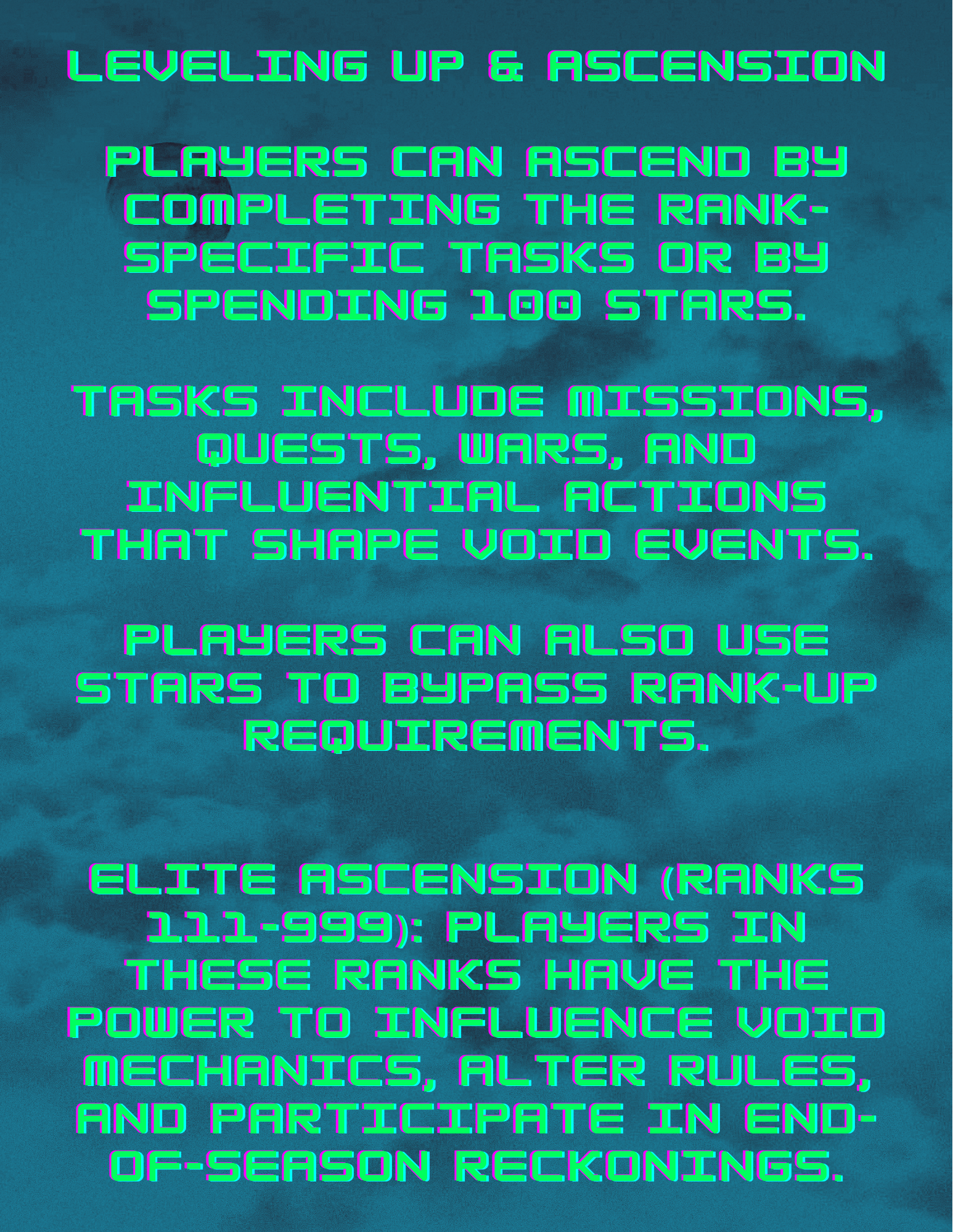 VOID RULES - INFREQUENT FREQUENCY-Infrequent frequency